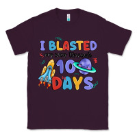Plum i blasted my way through 100 days Classic Tee - MaliasSmallBusiness