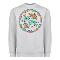 Heather Grey yo soy inspiration Heavyweight Sweatshirt - MaliasSmallBusiness