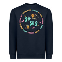 Navy yo soy inspiration Heavyweight Sweatshirt - MaliasSmallBusiness