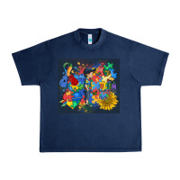 Navy autism awareness Urban Heavy Tee - MaliasSmallBusiness