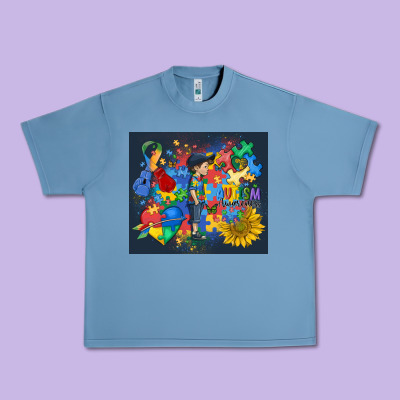 Autism Awareness Urban Heavy Tee Designed By Maliassmallbusiness