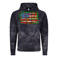Cloud Black Christmas american flag Vintage Hoodie - NancyCooperArtShop