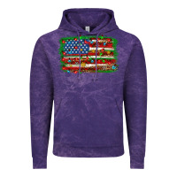 Cloud Purple Christmas american flag Vintage Hoodie - NancyCooperArtShop
