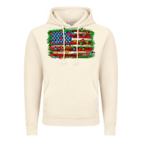 Vintage Artic Christmas american flag Vintage Hoodie - NancyCooperArtShop