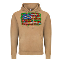 Vintage Camel Christmas american flag Vintage Hoodie - NancyCooperArtShop