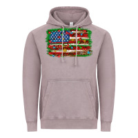 Vintage Zinc Christmas american flag Vintage Hoodie - NancyCooperArtShop