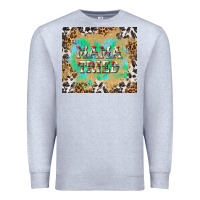 Heather Grey mama tried with leopard and cowhide tumbler tbs Premium Sweatshirt - TumblerDesignByShophia