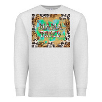 Oatmeal Heather mama tried with leopard and cowhide tumbler tbs Premium Sweatshirt - TumblerDesignByShophia