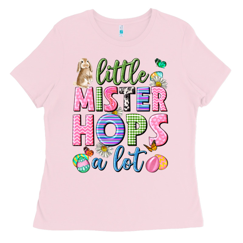 Little Mister Hops A Lot Easter Ladies Tee by Neo Western | Teevron