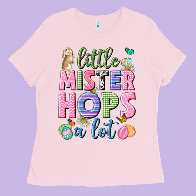 Little Mister Hops A Lot Easter Ladies Tee Designed By Neo Western