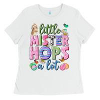 White Little mister hops a lot Easter Ladies Tee - Neo Western