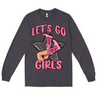 Smoke lets go girls cowgirl boots star Long Sleeve Tee - MaliasSmallBusiness