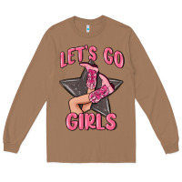 Toasted Coconut lets go girls cowgirl boots star Long Sleeve Tee - MaliasSmallBusiness