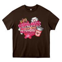 Chocolate Brown my residents are my valentine Heavy Core Tee - RacoonDesign