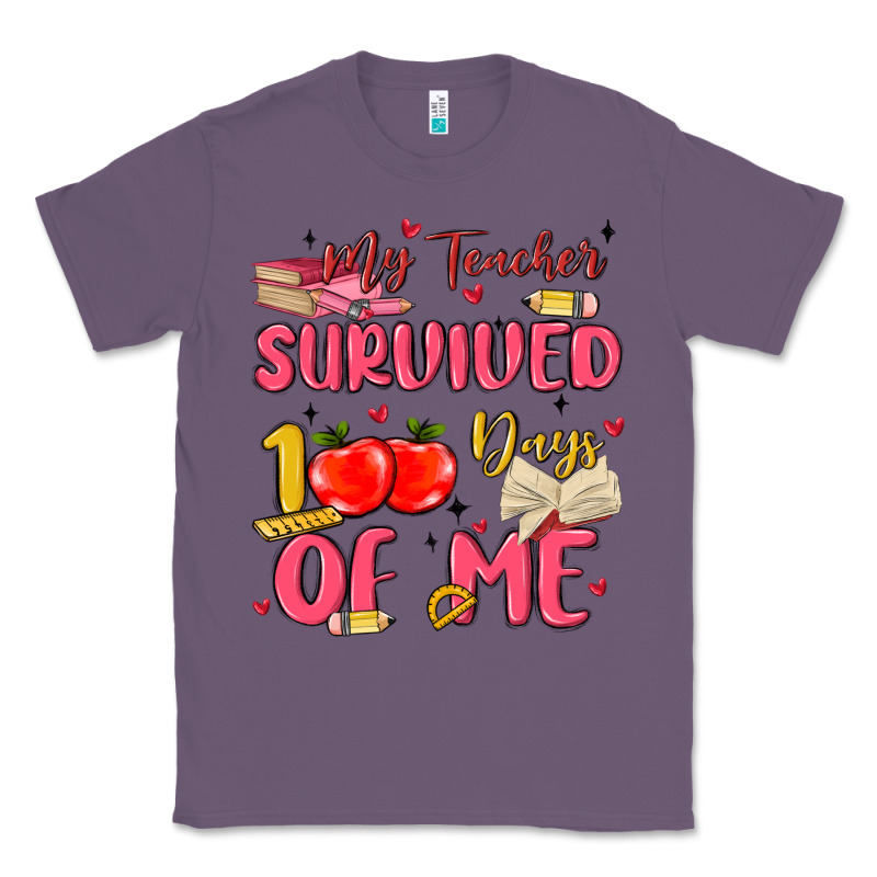 My Teacher Survived 100 Days Of Me Classic Tee by MaliasSmallBusiness | Teevron