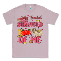 Lilac my teacher survived 100 days of me Classic Tee - MaliasSmallBusiness