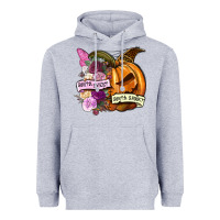 Heather Grey Sorta sweet sorta spooky Heavyweight Hoodie - NancyCooperArtShop