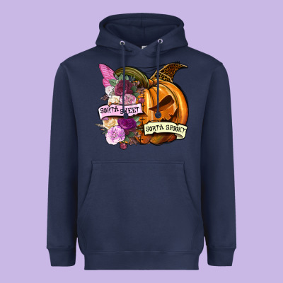 Sorta Sweet Sorta Spooky Heavyweight Hoodie Designed By Nancycooperartshop