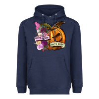 Navy Sorta sweet sorta spooky Heavyweight Hoodie - NancyCooperArtShop