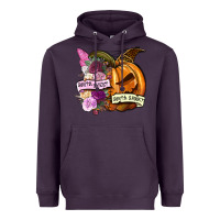 Plum Sorta sweet sorta spooky Heavyweight Hoodie - NancyCooperArtShop