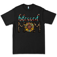 Black blessed mom Premium Tee - CowhideDigitalArt