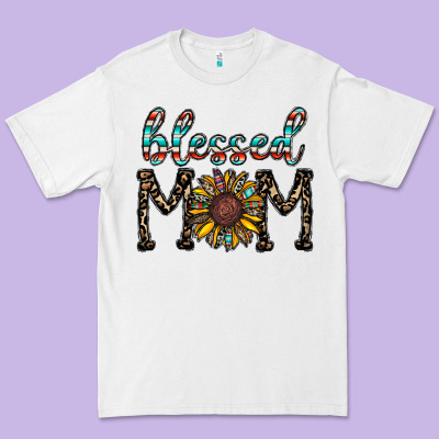 Blessed Mom Premium Tee Designed By Cowhidedigitalart