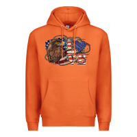 Carrot Love America Eagle 4th of july Premium Hoodie - HowdyJamesFarm