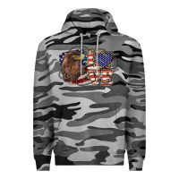 Slate Camo Love America Eagle 4th of july Premium Hoodie - HowdyJamesFarm