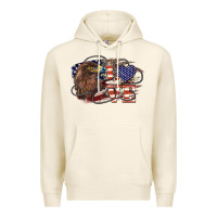 Tofu Love America Eagle 4th of july Premium Hoodie - HowdyJamesFarm