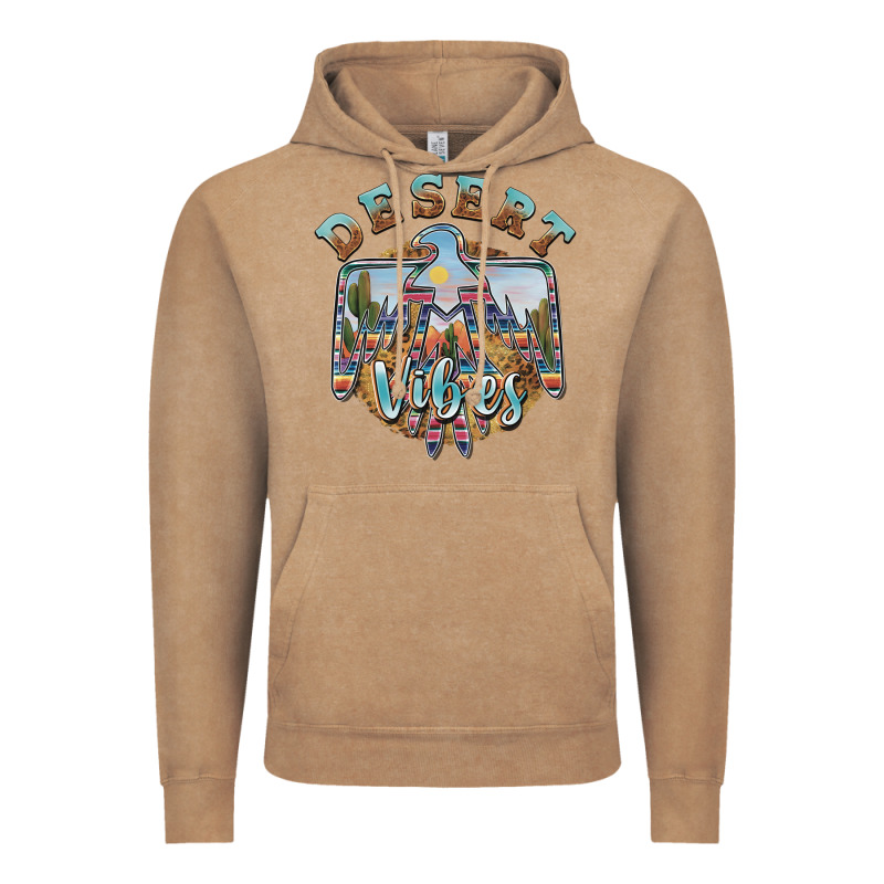 Desert Vibes Thunderbird Vintage Hoodie by BarkalooDesign | Teevron