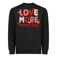 Black love more worry less Heavyweight Sweatshirt - MaliasSmallBusiness