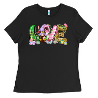 Black Love Easter gnome Easter Day Ladies Tee - CowGirlArtShop