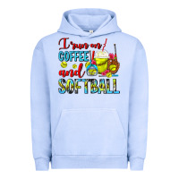 Pigment Grape Ice I Run On Coffee And Softball Frappe Urban Hoodie - FaDigitalArtStudio