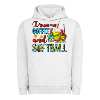 Pigment Lunar Rock I Run On Coffee And Softball Frappe Urban Hoodie - FaDigitalArtStudio