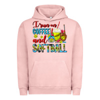 I Run On Coffee And Softball Frappe Urban Hoodie | Teevron