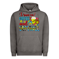 Pigment Tornado I Run On Coffee And Softball Frappe Urban Hoodie - FaDigitalArtStudio