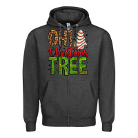Charcoal Heather oh Christmas tree cake Zipper Hoodie - Jasminsmagicworld