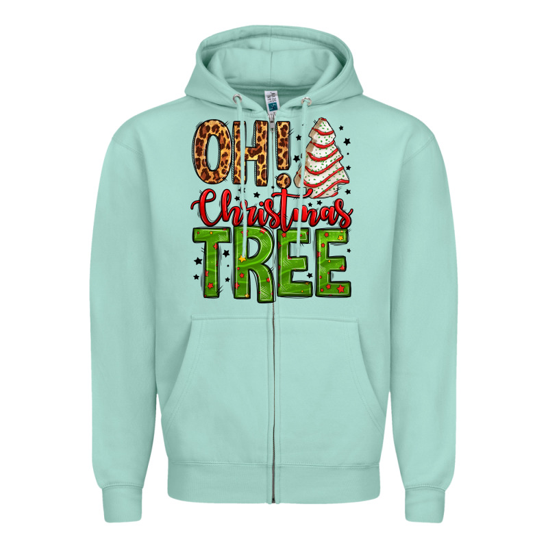 Oh Christmas Tree Cake Zipper Hoodie by Jasminsmagicworld | Teevron
