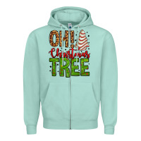 Seafoam oh Christmas tree cake Zipper Hoodie - Jasminsmagicworld