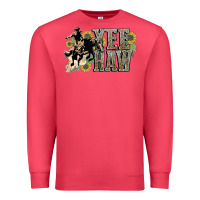 Cardinal Yee haw Cowboy western Premium Sweatshirt - HowdyJamesFarm