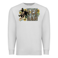 Dove Grey Yee haw Cowboy western Premium Sweatshirt - HowdyJamesFarm