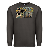 Smoke Yee haw Cowboy western Premium Sweatshirt - HowdyJamesFarm