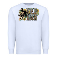 White Yee haw Cowboy western Premium Sweatshirt - HowdyJamesFarm