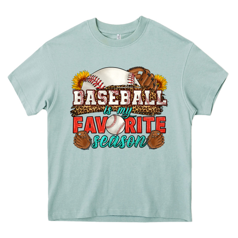 Baseball Is My Favorite Season Heavy Core Tee by HRA Design Shop | Teevron