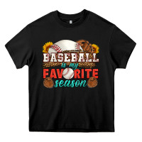 Black baseball is my favorite season Heavy Core Tee - HRA Design Shop