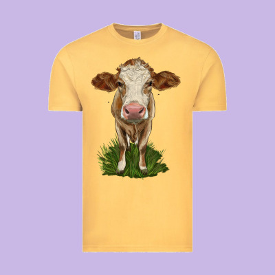 Simmental Heifer Vintage Tee Designed By Lillyallendesigns