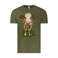 Vintage Olive simmental heifer Vintage Tee - LillyAllenDesigns