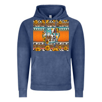 Vintage Denim sunflowers hexagon frame mama Vintage Hoodie - Jasminsmagicworld