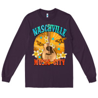 Plum naschville music city Long Sleeve Tee - NancyCooperArtShop