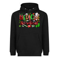 Black christmas medical assistant Heavyweight Hoodie - texasbilliewilder
